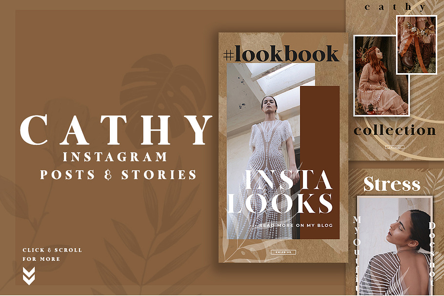 Cathy Instagram Posts And Stories in Instagram Templates - product preview 8
