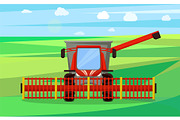 Combine Agricultural Device Vector