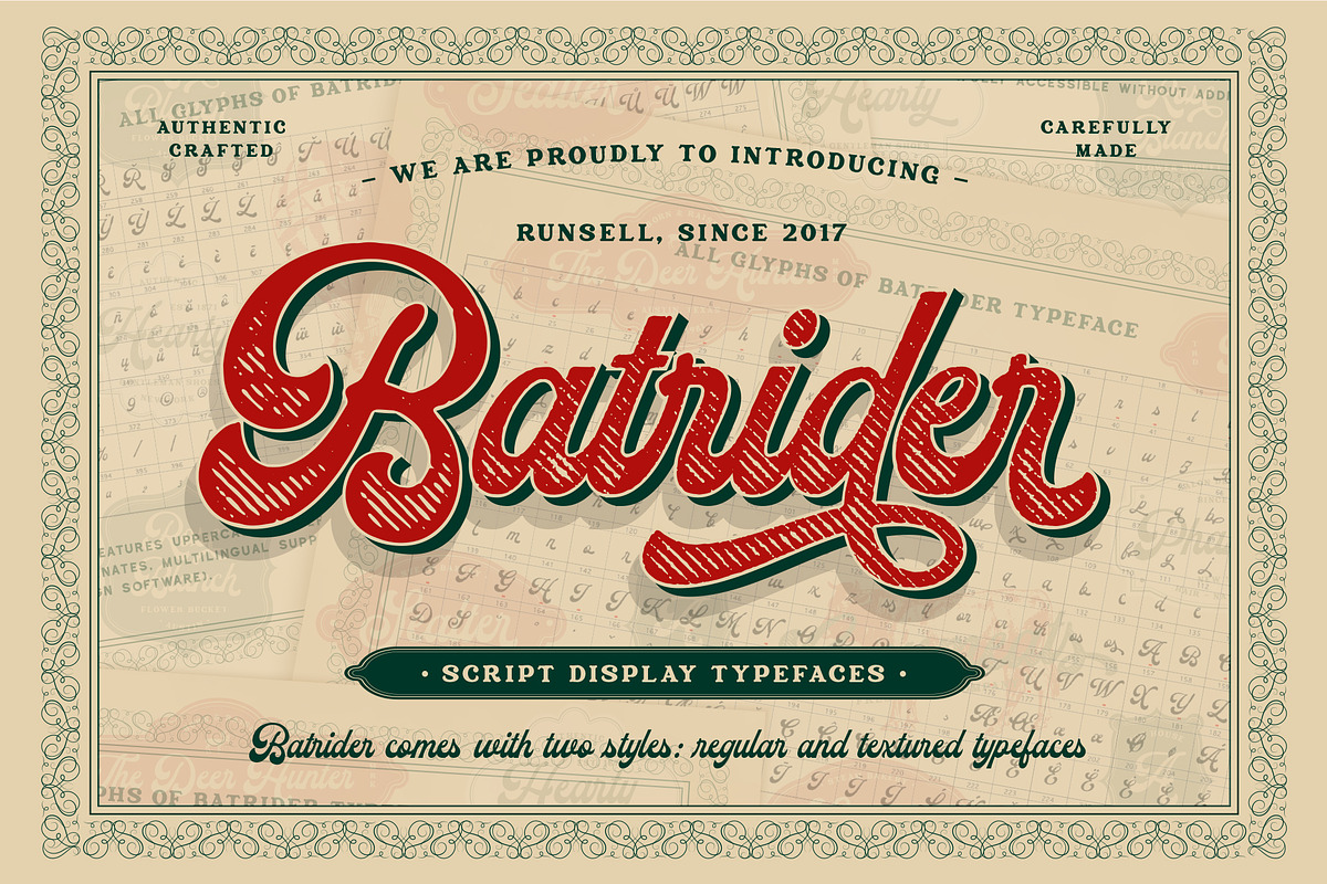 Batrider | 2 Font Styles in Display Fonts - product preview 8