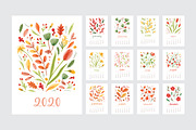 Floral calendar for 2020-2021 years