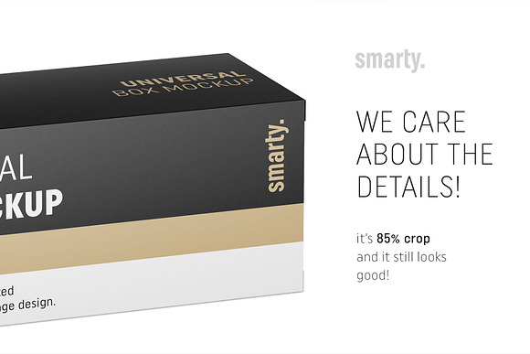 Universal box mockup 110x45x45 in Product Mockups - product preview 3
