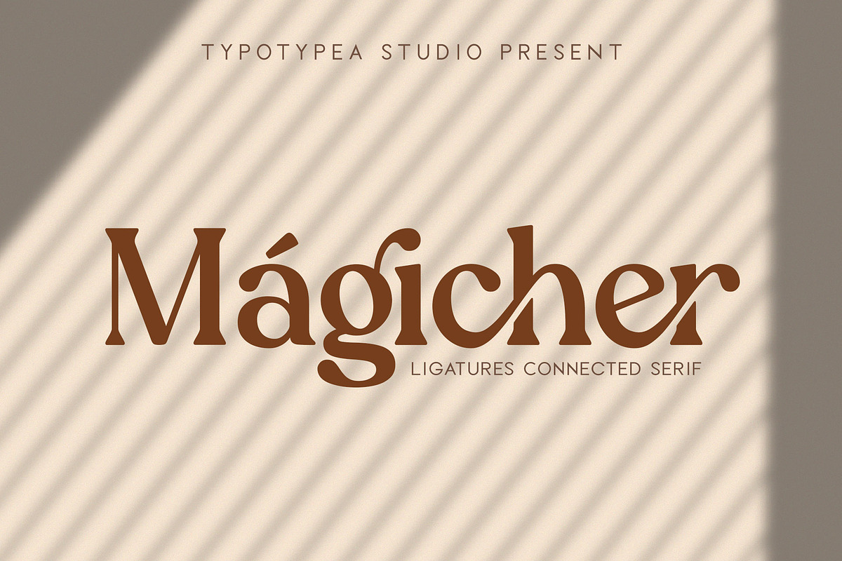 Magicher - Ligature Connected Serif in Serif Fonts - product preview 8