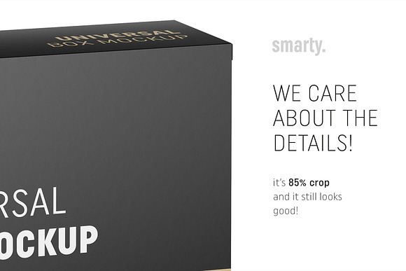 Universal box mockup 120x105x45 in Product Mockups - product preview 3