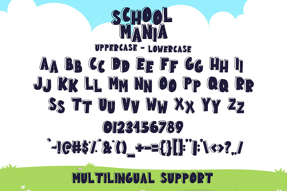 School Mania - Display Font in Display Fonts - product preview 6