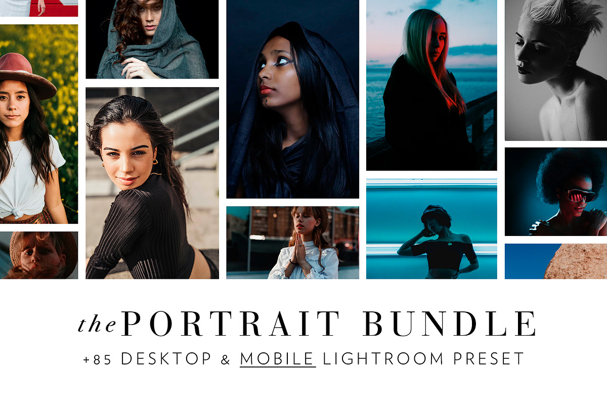 85 Portrait Lightroom Presets Bundle in Add-Ons - product preview 8