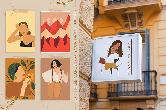 L'esthetique Modern Postcard Set in Illustrations - product preview 7