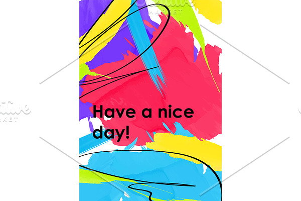 Have a nice day web banner, poster