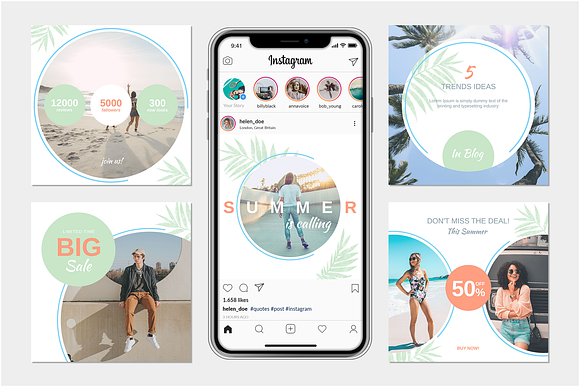Instagram Posts & Stories in Instagram Templates - product preview 2