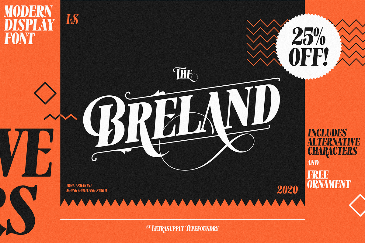25% OFF! Breland in Display Fonts - product preview 8