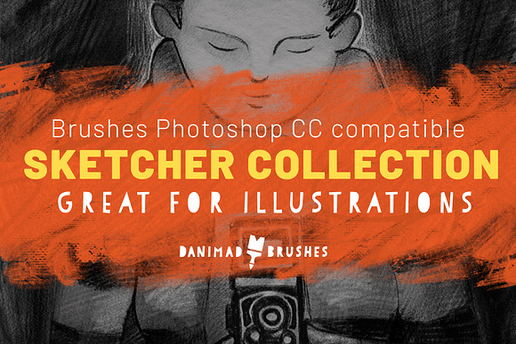 The Sketcher Collection Brushes in Photoshop Brushes - product preview 12