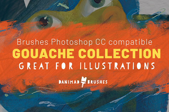 The Gouache Collection Brushes in Photoshop Brushes - product preview 5