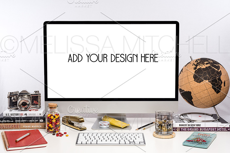 iMac Photo Travel Web Mockup #103 in Mobile & Web Mockups - product preview 8