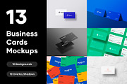 13 Premium Business Cards Mockups