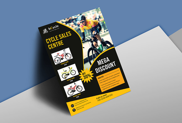 Cycle Store Flyer in Flyer Templates - product preview 1