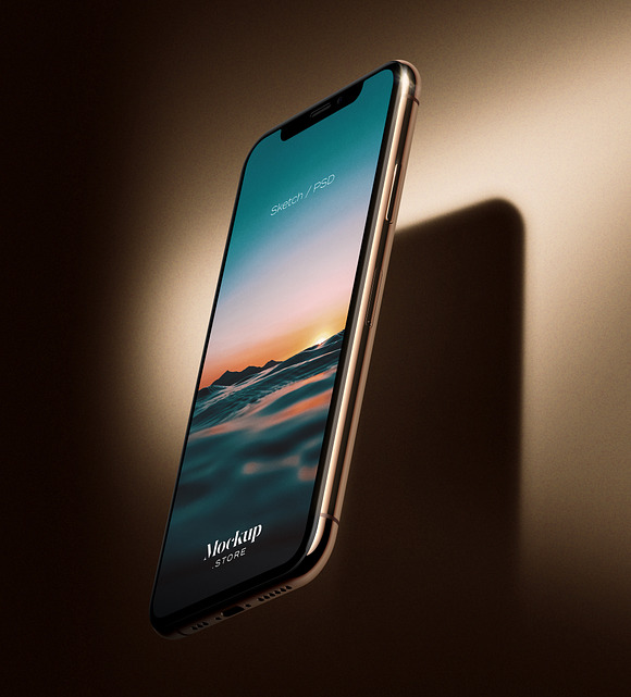 iPhone 11 pro mockup PSD in Mobile & Web Mockups - product preview 1