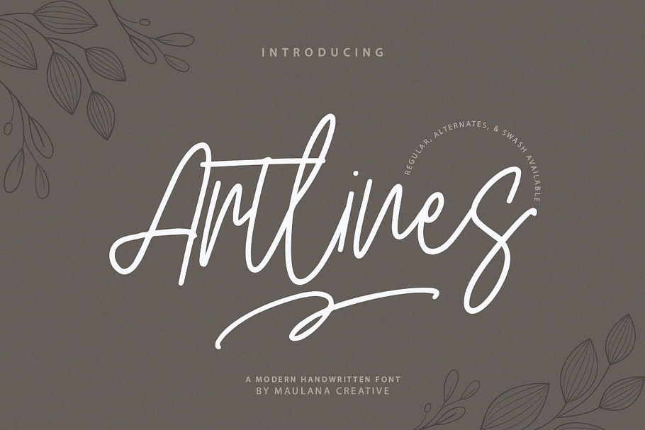 Artlines - Modern Handwritten Font in Script Fonts - product preview 8