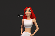 Donna Stylised Female character