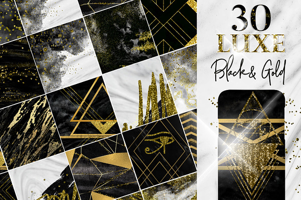 Black Gold Marble Backgrounds
