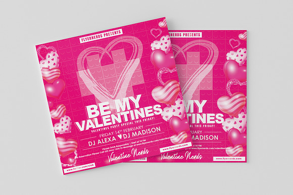 Be My Valentine Flyer in Flyer Templates - product preview 2