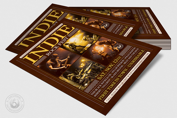 Indie Rock Flyer Template V8 in Flyer Templates - product preview 3