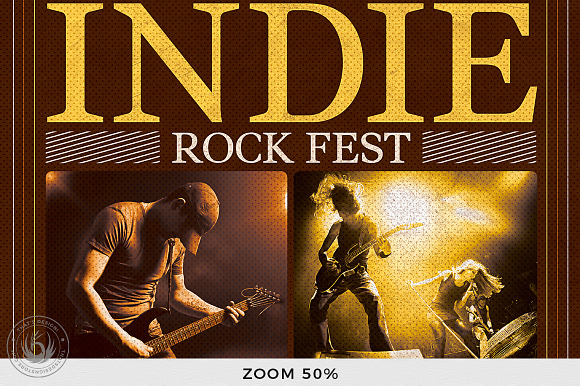 Indie Rock Flyer Template V8 in Flyer Templates - product preview 6