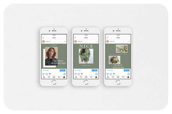 ADELIE Instagram Feed in Instagram Templates - product preview 2
