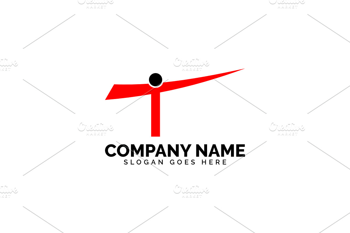 t letter people logo in Logo Templates - product preview 8