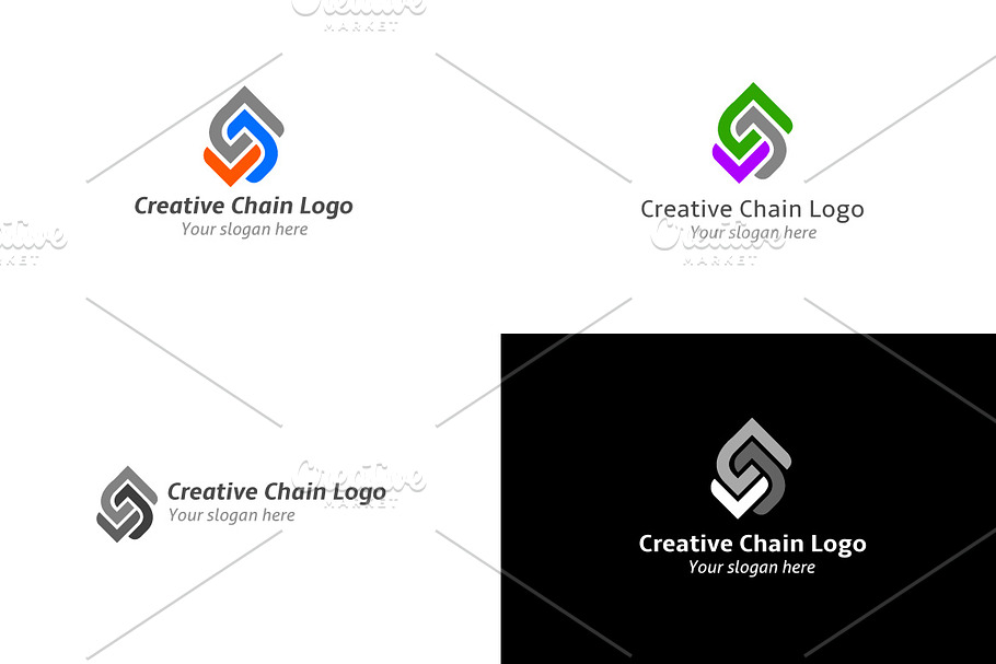 Creative Chain Logo in Logo Templates - product preview 8