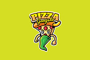 pizza gangsta - Mascot Logo