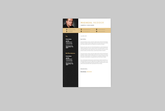 Micheal Graphic Resume Designer in Resume Templates - product preview 1