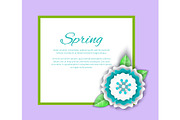 Spring Decoration on Poster with