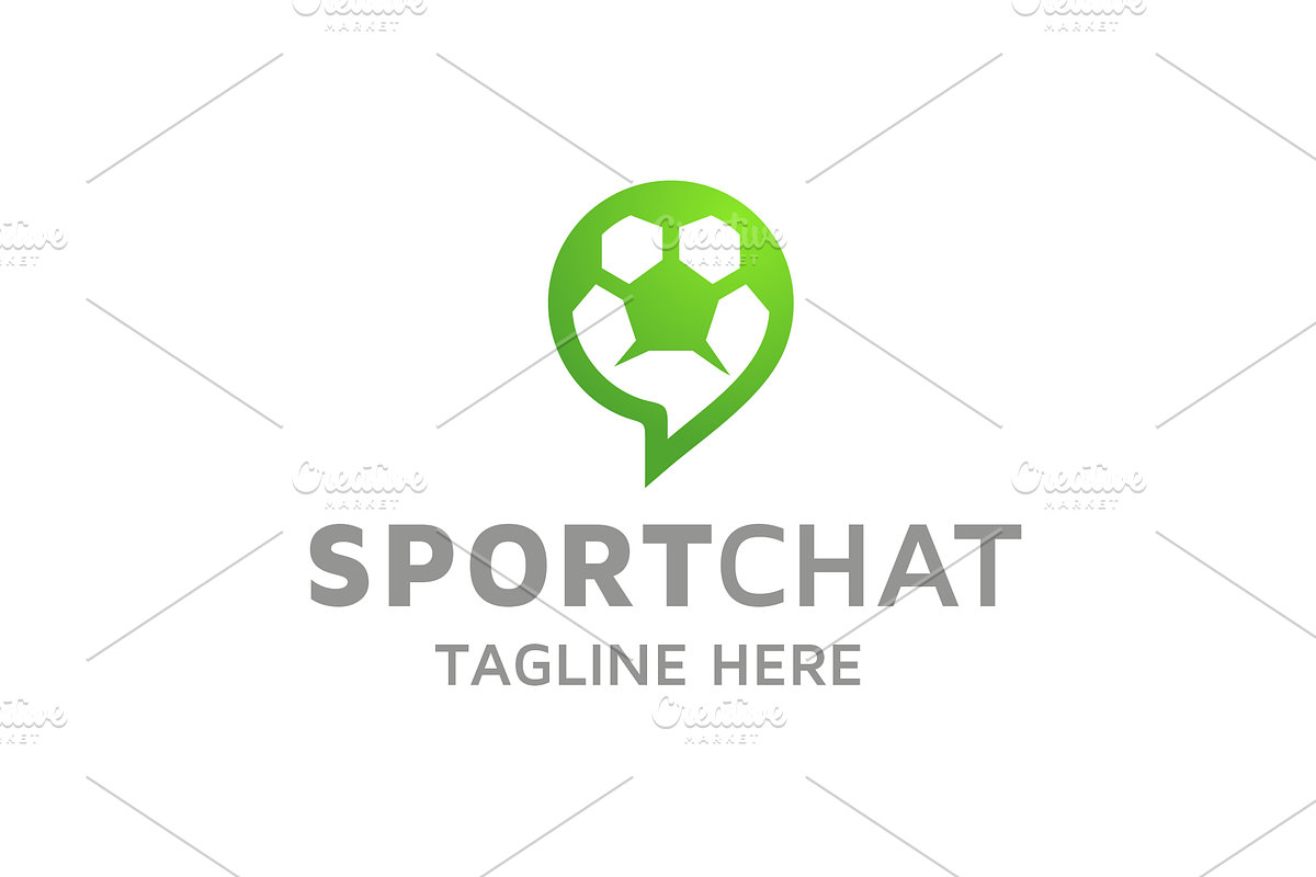 Sport Chat Logo in Logo Templates - product preview 8
