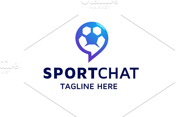 Sport Chat Logo in Logo Templates - product preview 1