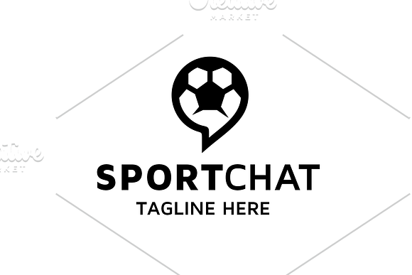 Sport Chat Logo in Logo Templates - product preview 2