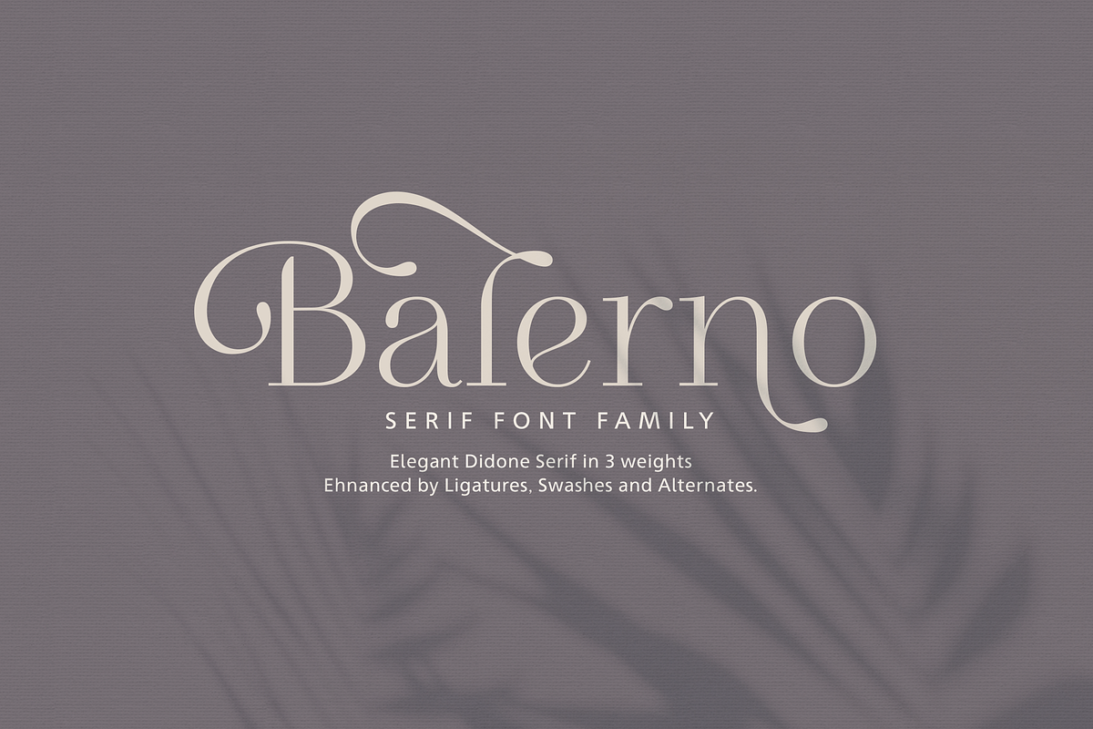 Balerno Serif Family in Serif Fonts - product preview 8