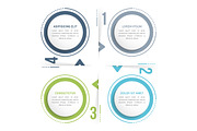 Circle Infographics - 4 Elements