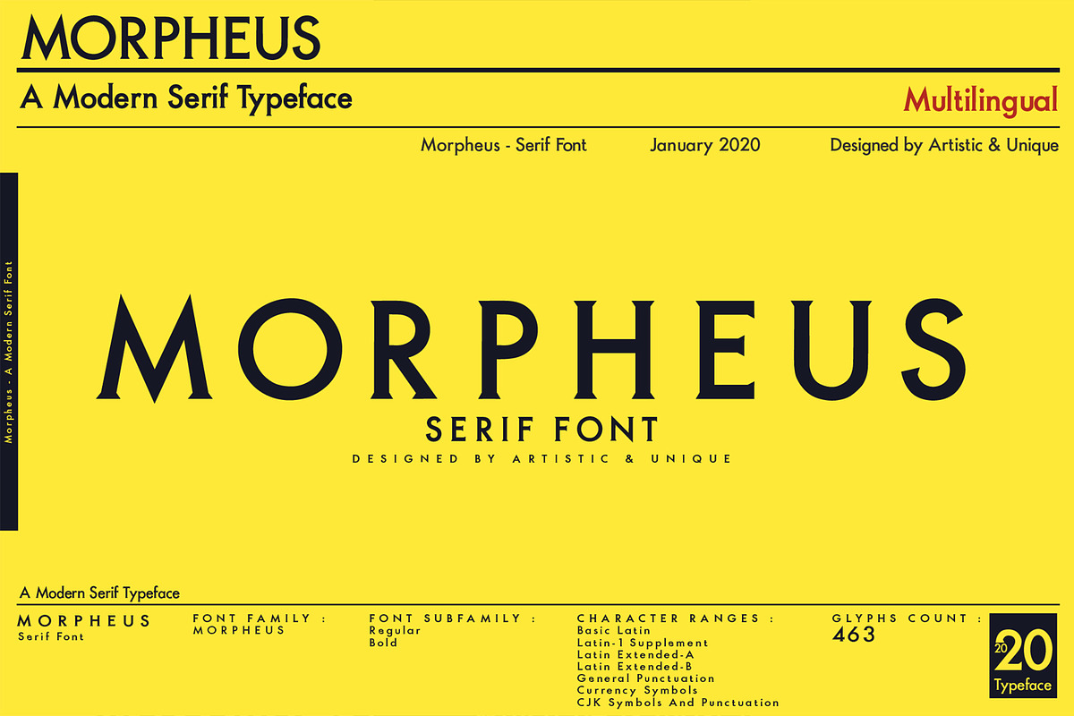 MORPHEUS Serif font in Serif Fonts - product preview 8