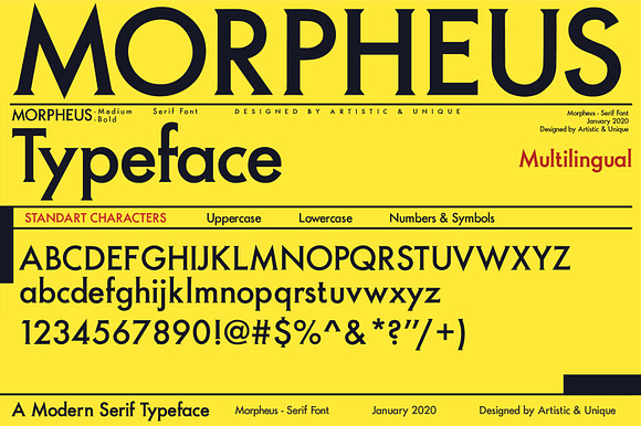 MORPHEUS Serif font in Serif Fonts - product preview 1