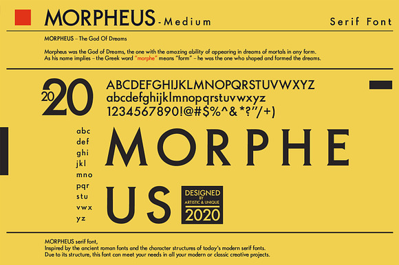 MORPHEUS Serif font in Serif Fonts - product preview 2