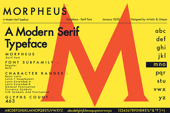 MORPHEUS Serif font in Serif Fonts - product preview 3