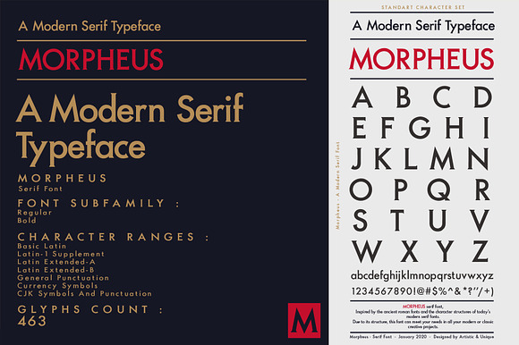 MORPHEUS Serif font in Serif Fonts - product preview 5