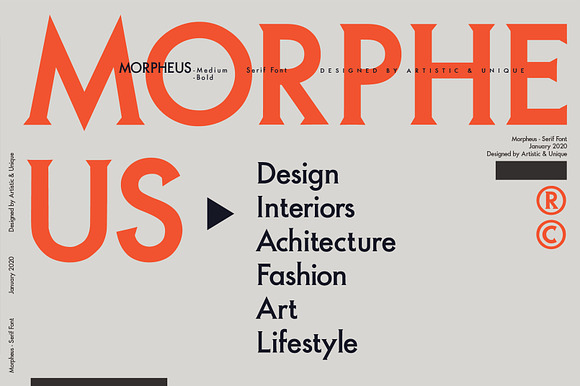 MORPHEUS Serif font in Serif Fonts - product preview 6