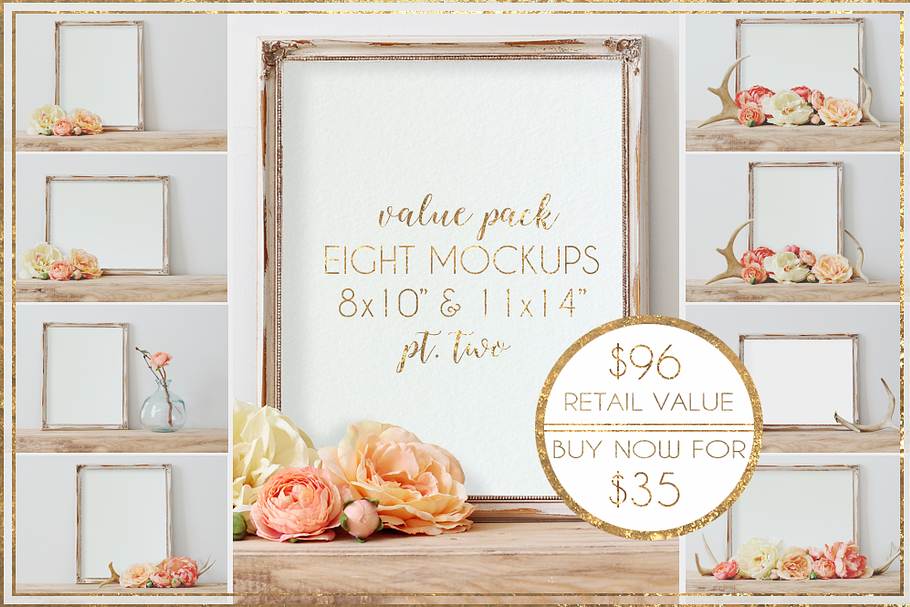 BUNDLE: 8 Mockups 8x10" & 11x14" Pt2 in Add-Ons - product preview 8