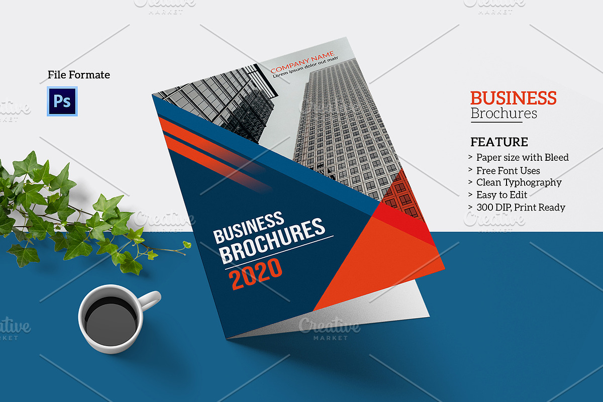 Business Bifold Brochure V988 in Brochure Templates - product preview 8