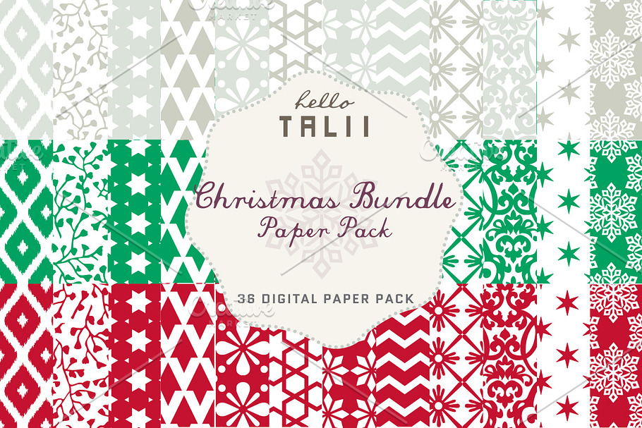 Christmas BUNDLE Paper Pack in Patterns - product preview 8