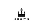 crown logo vector icon illustration
