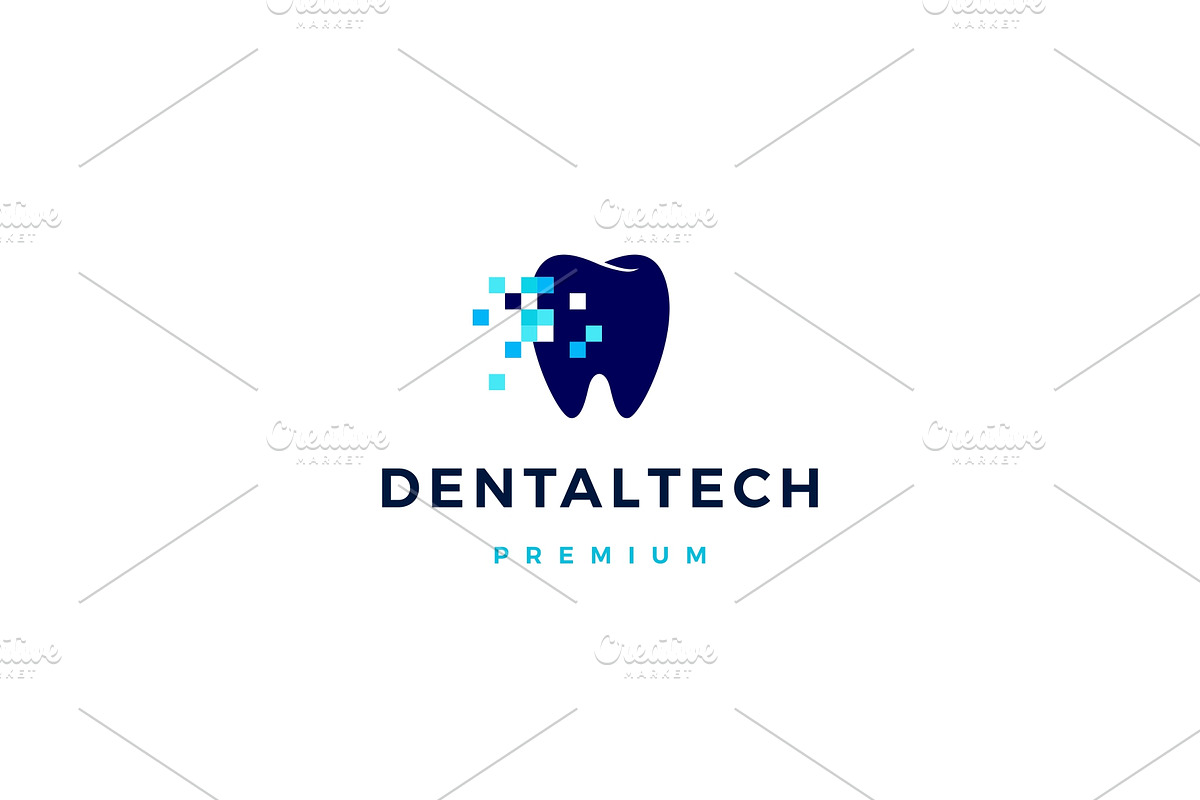 dental pixel tech logo vector icon in Logo Templates - product preview 8