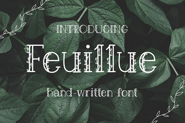 Feuillue | serif font