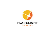 flare light logo vector icon