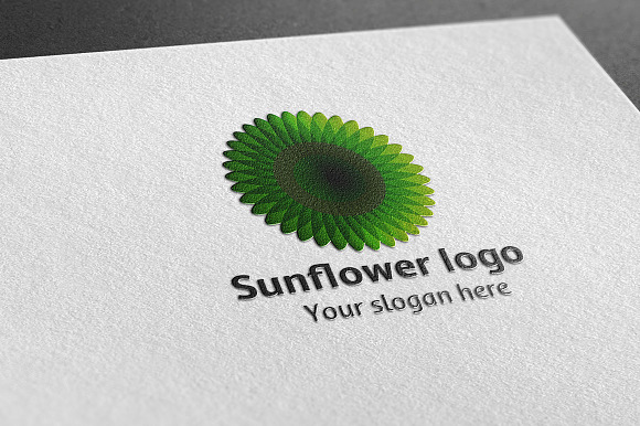 Sunflower Logo in Logo Templates - product preview 2